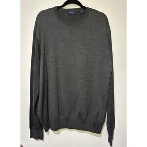 Linea Rosso Nordstrom Men's Charcoal Merino Wool Sweater Size XXL New w/ Tags